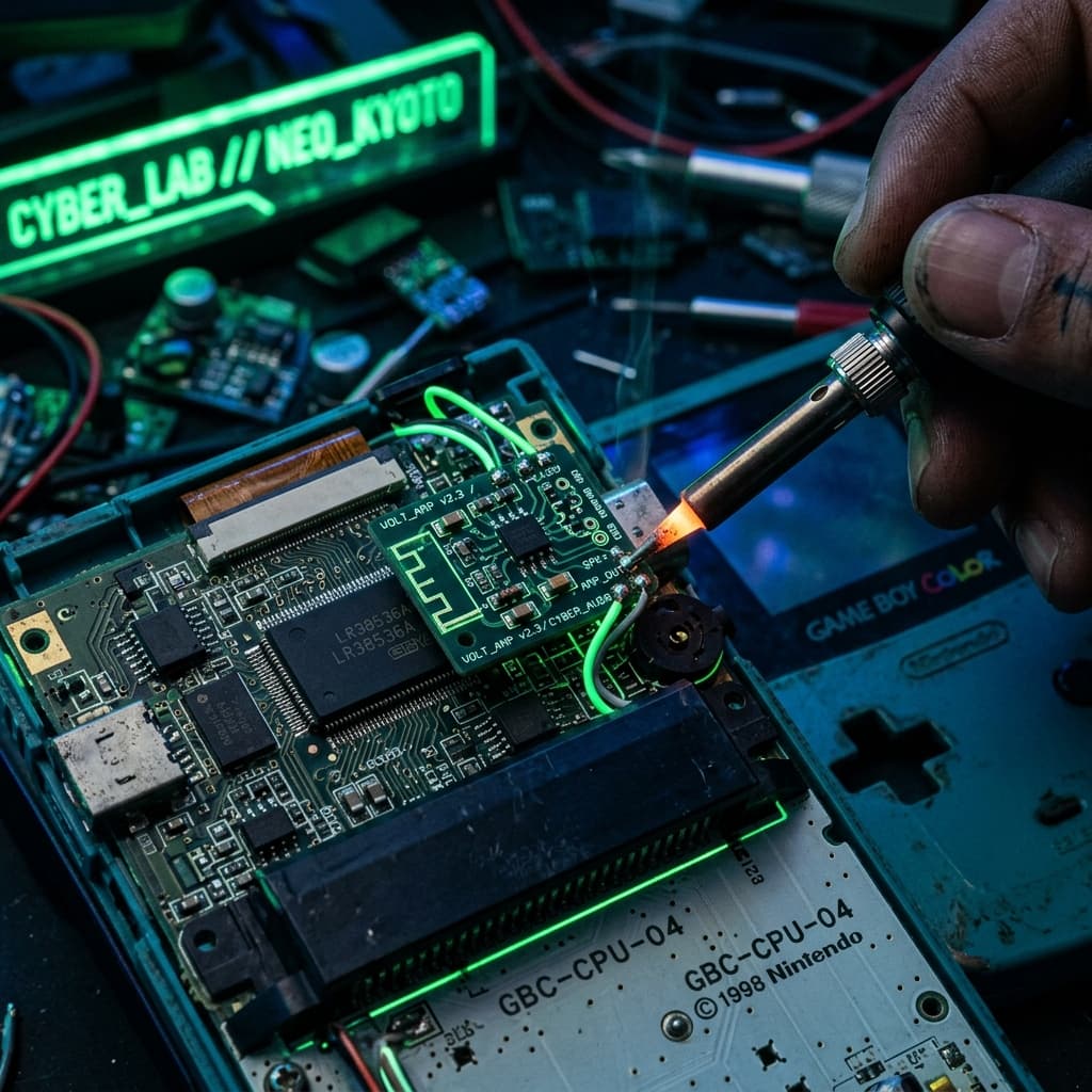 Amplificadores de Audio para Game Boy Color: Elimina el zumbido